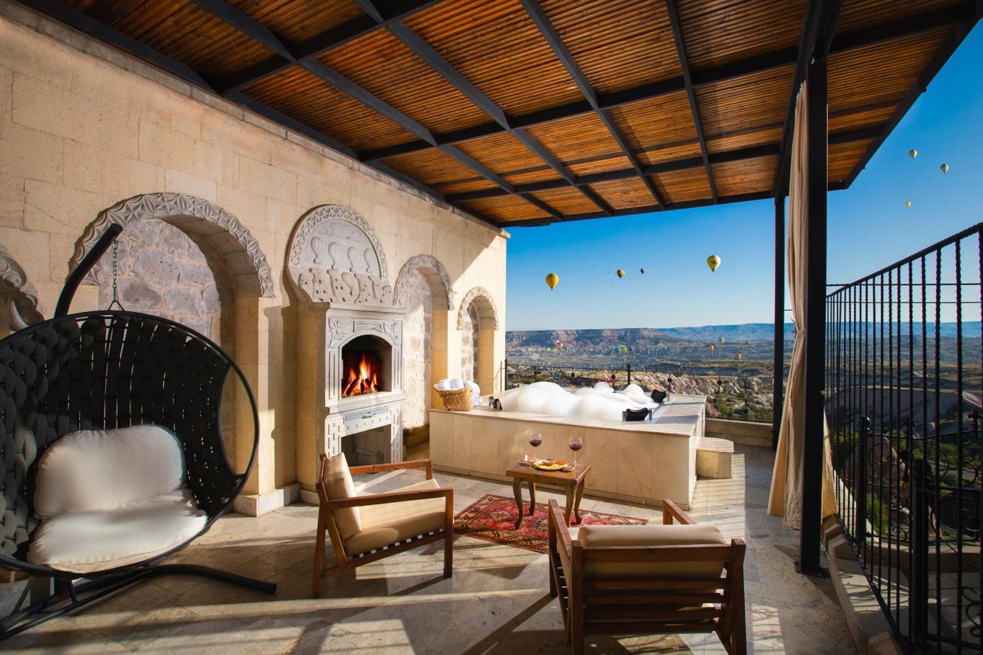 Simera In Cappadocia - Special Class - Best View Rooftop Учисар Экстерьер фото