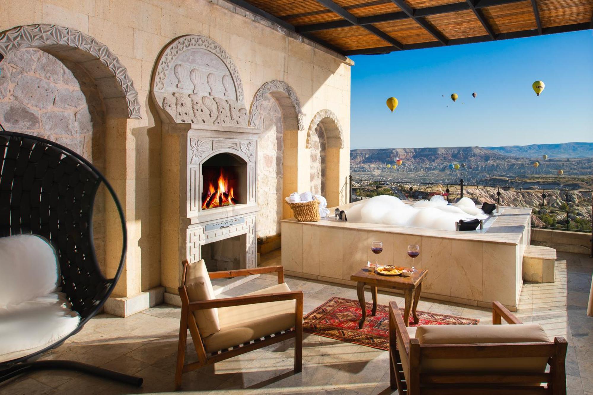 Simera In Cappadocia - Special Class - Best View Rooftop Учисар Экстерьер фото
